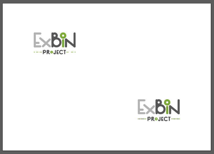 ExBin logo proposal composition variations