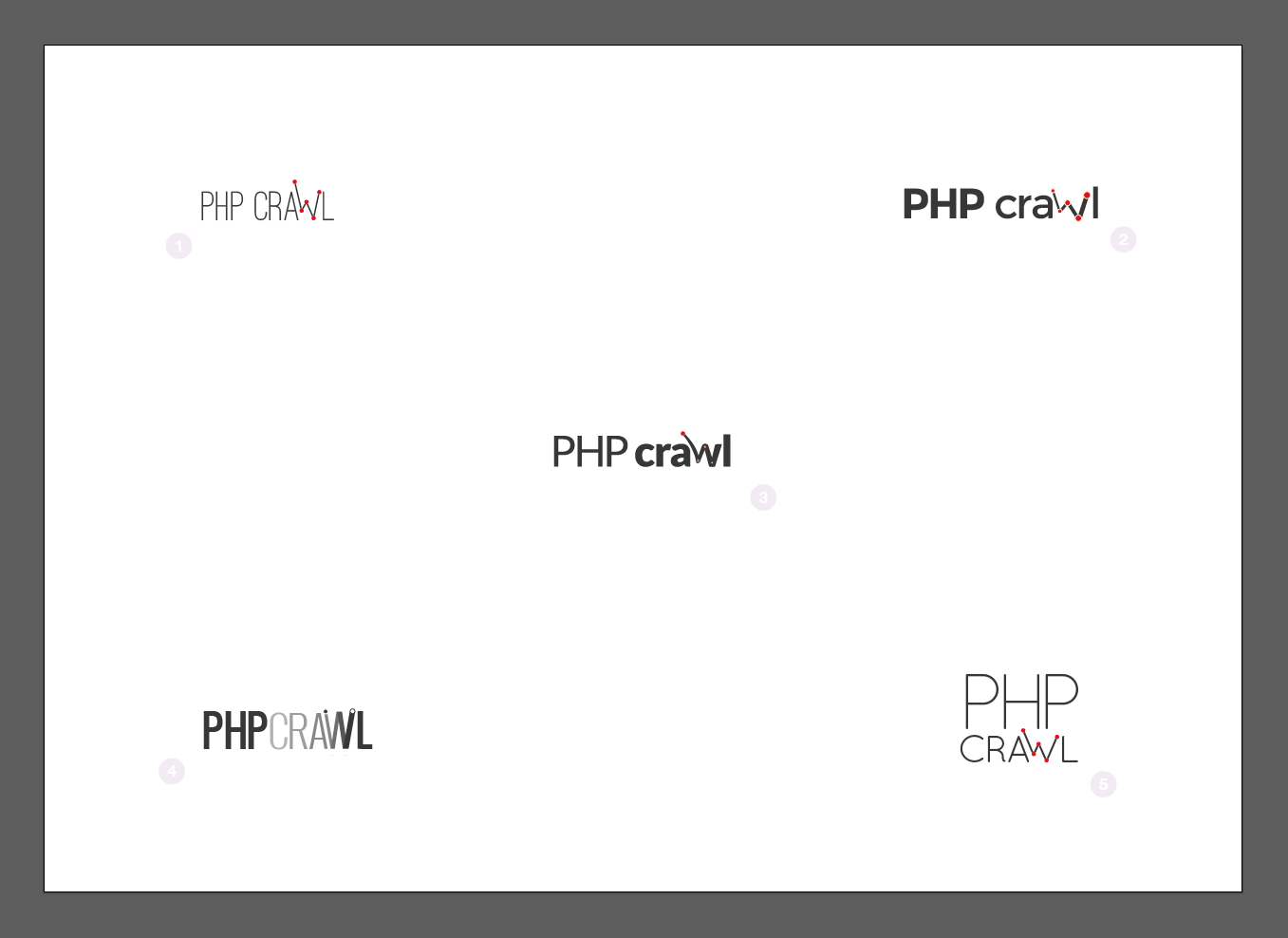 PHPcrawl logo proposals in vector