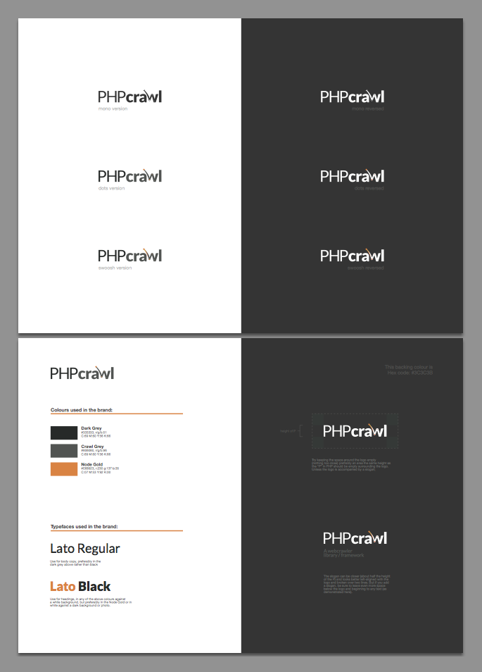PHPcrawl brand guide preview